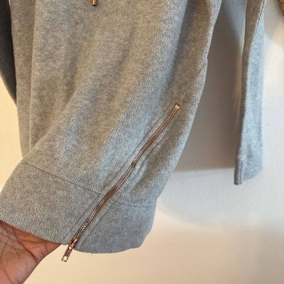 Xersion Heather Gray Hoodie with Black Accents - Picture 5 of 8